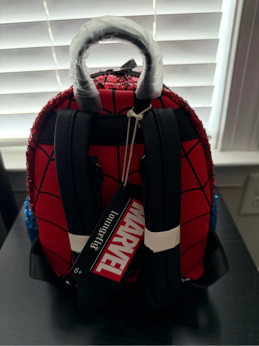 Sequin Spider-Man Loungefly backpack NWT